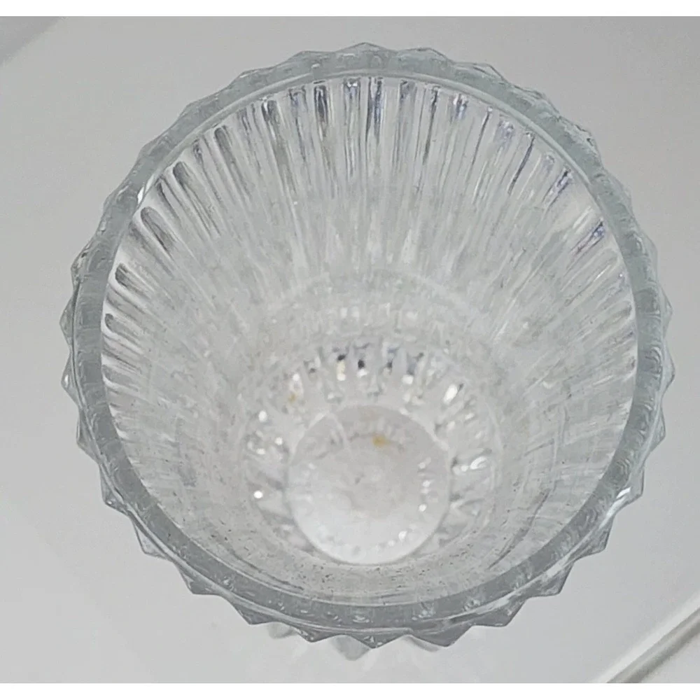 1977 Fostoria for Avon Crystal Bud Vase Clear Ribbed Avon Rep Gift EXC 5.5